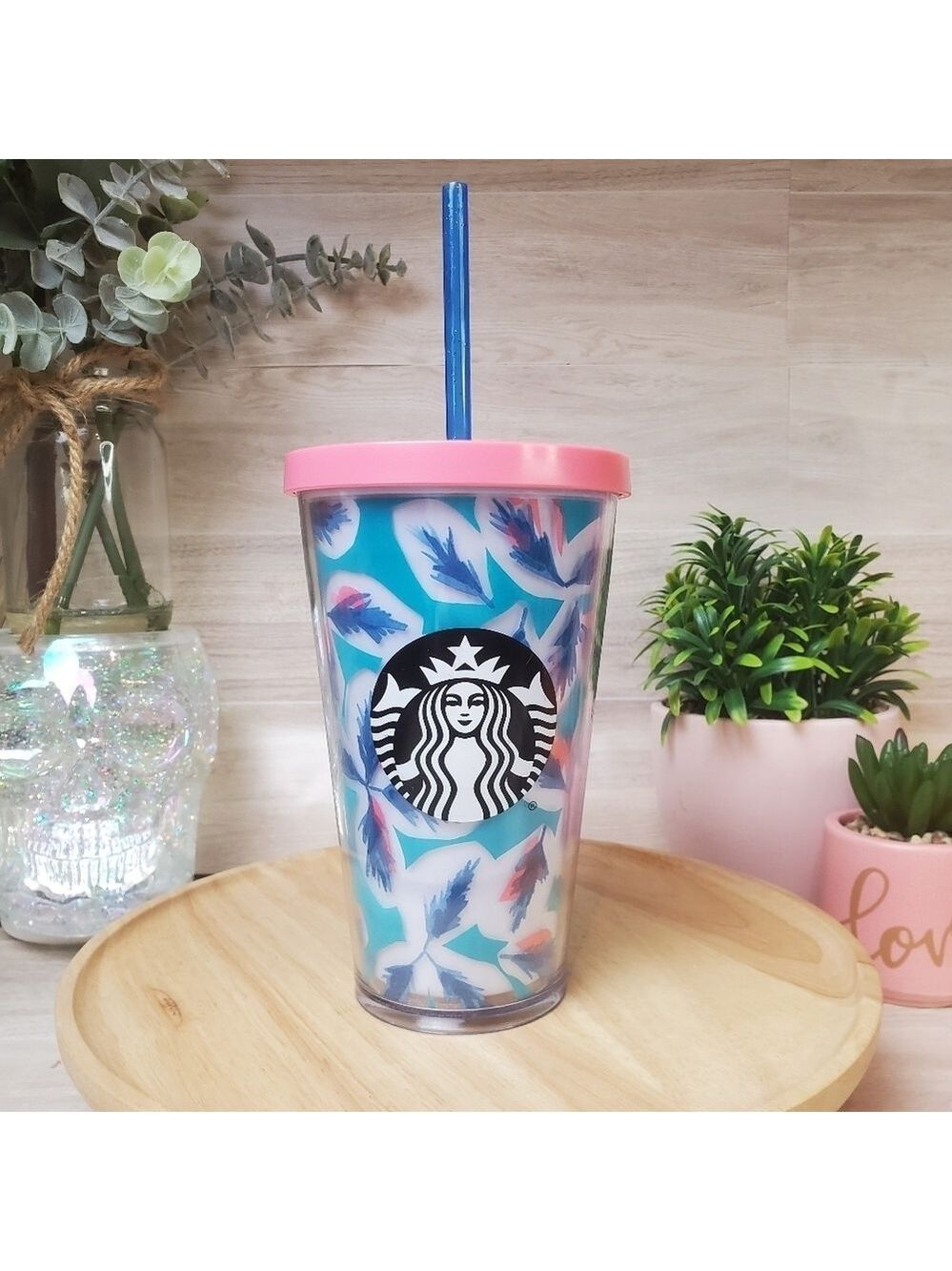 Starbucks Grande 16 oz Floral Tumbler